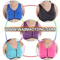 High quality competitive price 3/4 quarter cup 85% nylon 15% spandex seamless fitness sport bra women