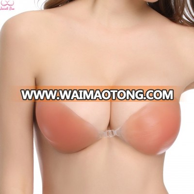 Wholesale Front Closure Push Up Silicone Invisible Bra