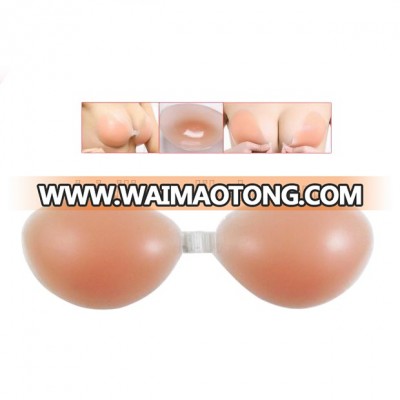 Open Lingerie Hot Sexy Ladies Undergarments Backless Silicone Adhesive Bra